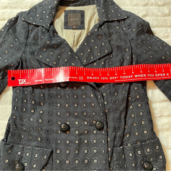 The Limited Double Breasted Long line Jacket, Size: Small - Picture 12 of 15